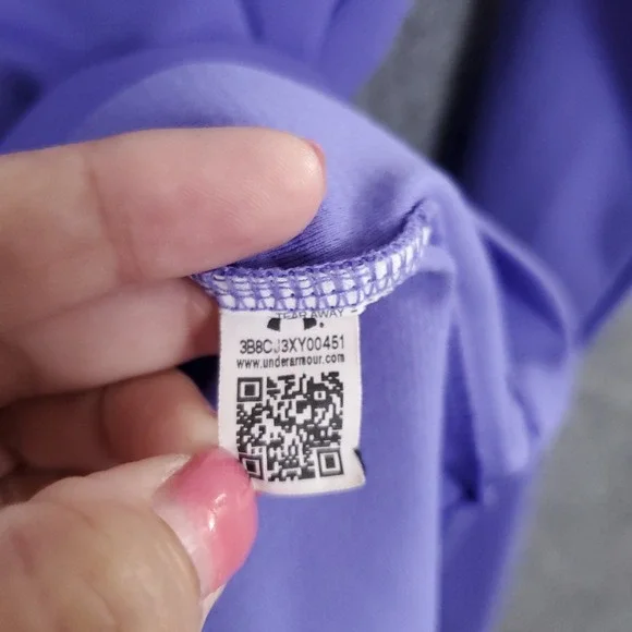 Under Armour Shirt Womens Medium Golf 1/4 Zip Pullover Heathered Purple Heatgear - Picture 6 of 16